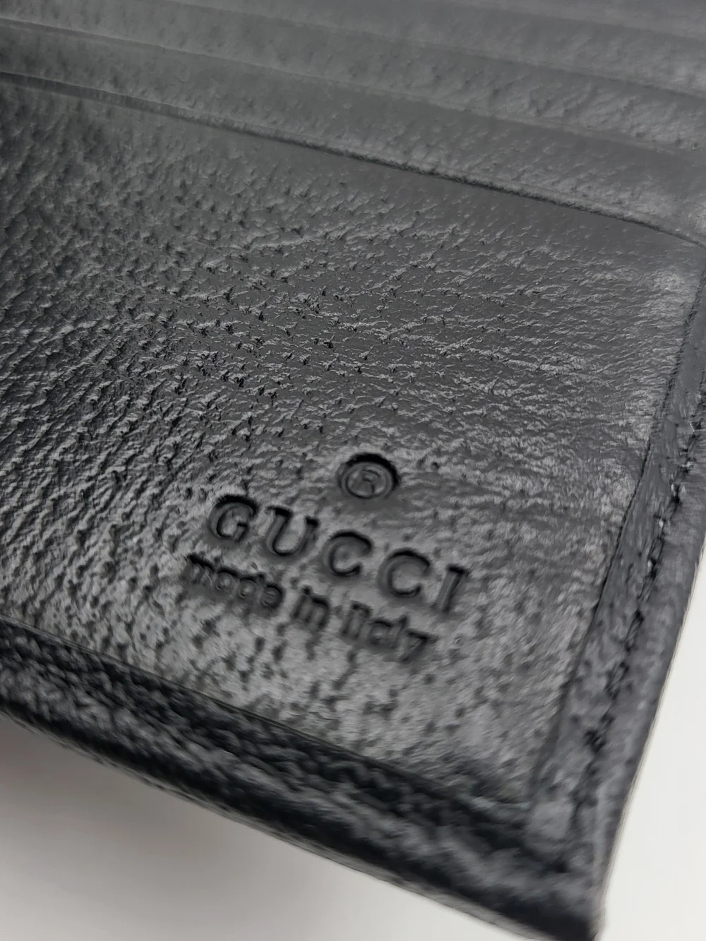 Gucci Black Leather Ophidia Web Bi-fold Wallet..834271.